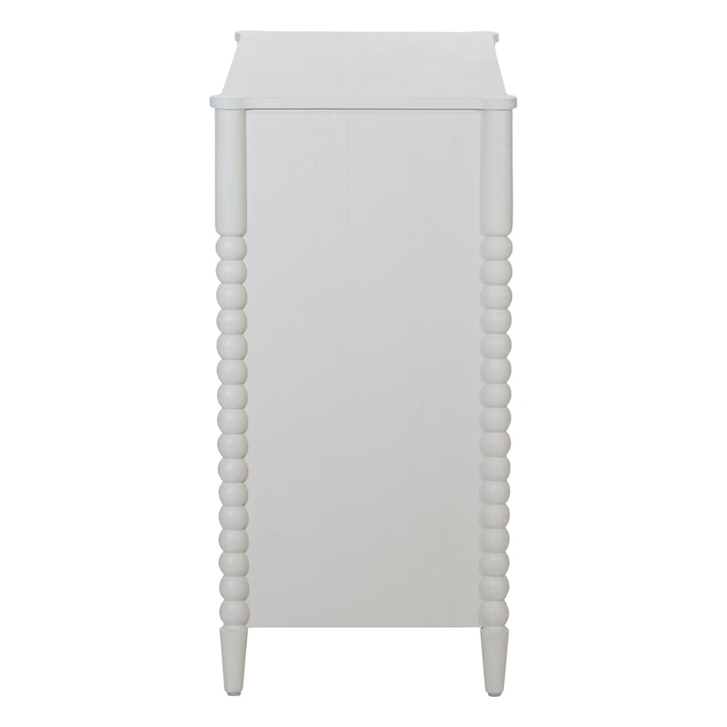 Scranton & Co Spindle 3-Drawer Chest in Sandcastle Antique White Finish