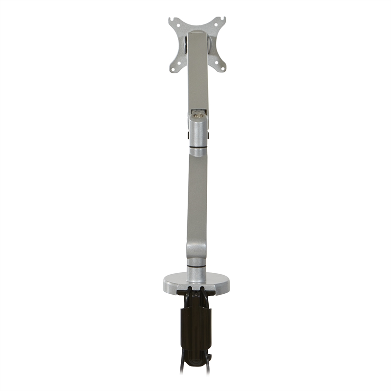 Scranton & Co Single Monitor Arm with USB 3.0 Port in Silver Aluminum