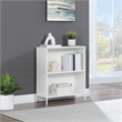Scranton & Co 2-Shelf Industrial Bookcase in White Engineered Wood
