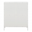 Scranton & Co 2-Shelf Industrial Bookcase in White Engineered Wood
