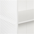 Scranton & Co 2-Shelf Industrial Bookcase in White Engineered Wood