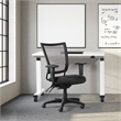 Scranton & Co Mesh Back Task Chair in Black Coal FreeFlex Fabric Seat