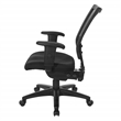 Scranton & Co Mesh Back Task Chair in Black Coal FreeFlex Fabric Seat