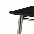 Scranton & Co Modern Square End Table with Engineered Wood Top in Black
