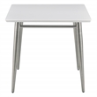 Scranton & Co Modern Square End Table with Engineered Wood Top in White