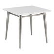 Scranton & Co Modern Square End Table with Engineered Wood Top in White
