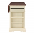 Scranton & Co Farmhouse Kitchen Island in Engineered Wood with White Finish