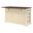 Scranton & Co Farmhouse Kitchen Island in Engineered Wood with White Finish
