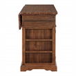 Scranton & Co Farmhouse Kitchen Island in Oak Engineered Wood with Storage