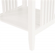 Scranton & Co Mission Style Side Table in White Engineered Wood with Shelf