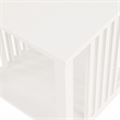 Scranton & Co Mission Style Side Table in White Engineered Wood with Shelf