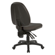 Scranton & Co Dual Function Ergonomic Office Chair in Graphite Brown Fabric