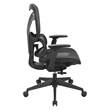 Scranton & Co Black Mesh High Back Manager's Chair with Adjustable Arms