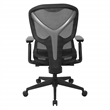 Scranton & Co Black Mesh High Back Manager's Chair with Adjustable Arms