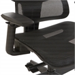 Scranton & Co Black Mesh High Back Chair with Headrest and Adjustable Arms