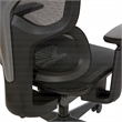 Scranton & Co Black Mesh High Back Chair with Headrest and Adjustable Arms