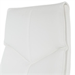Scranton & Co White Faux Leather High Back Executive Chair with Aluminum Base