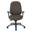 Scranton & Co Multi-Function High Back Chair in Brown with Seat Slider