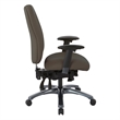 Scranton & Co Multi-Function High Back Chair in Brown with Seat Slider