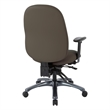 Scranton & Co Multi-Function High Back Chair in Brown with Seat Slider