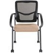 Scranton & Co ProGrid Back Visitor Chair in Khaki Beige Fabric