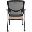 Scranton & Co ProGrid Back Visitor Chair in Khaki Beige Fabric