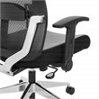 Scranton & Co Black Matrix Back Manager's Chair with Bonded Leather Seat
