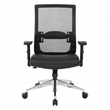 Scranton & Co Black Matrix Back Manager's Chair in Black Fabric
