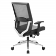 Scranton & Co Black Matrix Back Manager's Chair in Black Fabric