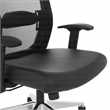 Scranton & Co Black Matrix Back Manager's Chair in Black Fabric