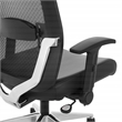 Scranton & Co Black Matrix Back Manager's Chair in Black Fabric