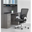 Scranton & Co Black Vertical Mesh Back Office Chair with Mesh Seat