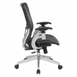 Scranton & Co Black Vertical Mesh Back Office Chair with Mesh Seat