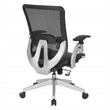 Scranton & Co Black Vertical Mesh Back Office Chair with Mesh Seat