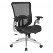 Scranton & Co Black Vertical Mesh Back Office Chair with Mesh Seat