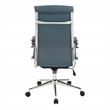 Scranton & Co High Back Blue Fabric Manager's Chair with Chrome Base