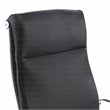 Scranton & Co High Back Black Fabric Manager's Chair with Chrome Base