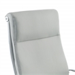 Scranton & Co High Back Steel Gray Fabric Manager's Chair with Chrome Base
