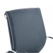Scranton & Co Mid Back Blue Fabric Manager's Chair with Chrome Base