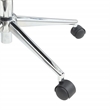 Scranton & Co Mid Back Blue Fabric Manager's Chair with Chrome Base