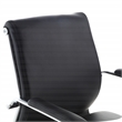 Scranton & Co Mid Back Manager's Chair in Black Fabric with Chrome Base