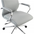 Scranton & Co Mid Back Manager's Chair in Steel Gray Fabric with Chrome Base