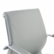 Scranton & Co Mid Back Manager's Chair in Steel Gray Fabric with Chrome Base