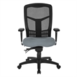 Scranton & Co ProGrid High Back Mesh Manager's Chair in Gray Fabric