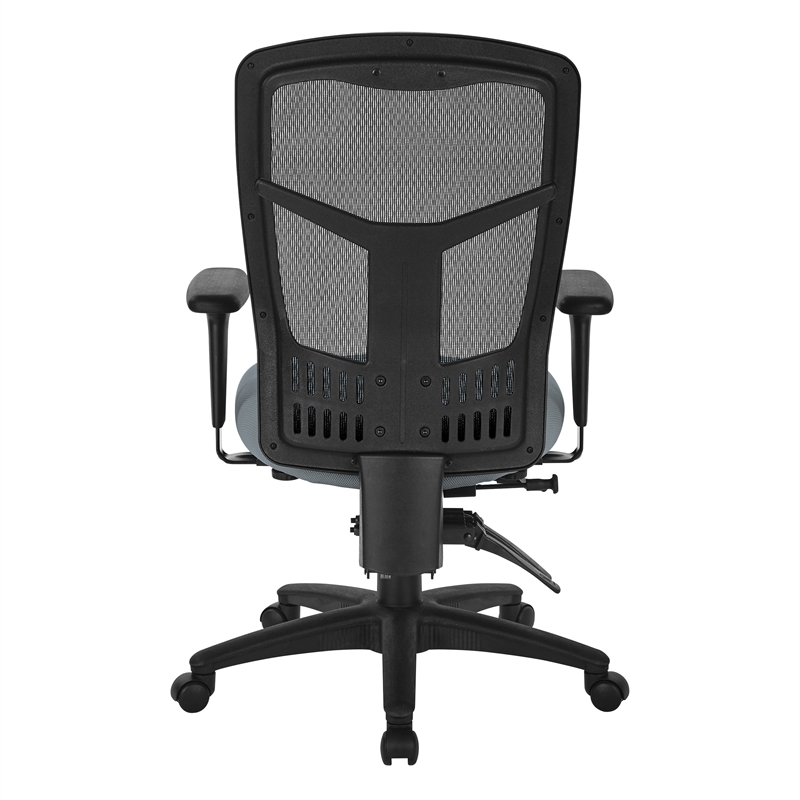 Scranton & Co ProGrid High Back Mesh Manager's Chair in Gray Fabric