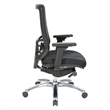 Scranton & Co Contemporary ProGrid Manager's Chair in Coal Black Fabric