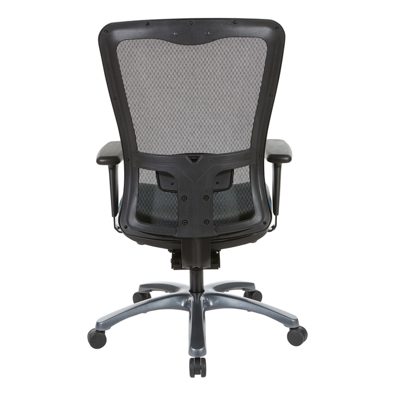 Scranton & Co Contemporary ProGrid High Back Mesh Fabric Chair in Blue