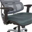 Scranton & Co Gray Mesh Back Office Chair with Silver Base and Gray Seat