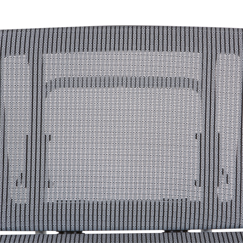 Scranton & Co Gray Mesh Back Office Chair with Silver Base and Gray Seat