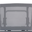 Scranton & Co Gray Mesh Back Office Chair with Silver Base and Gray Seat